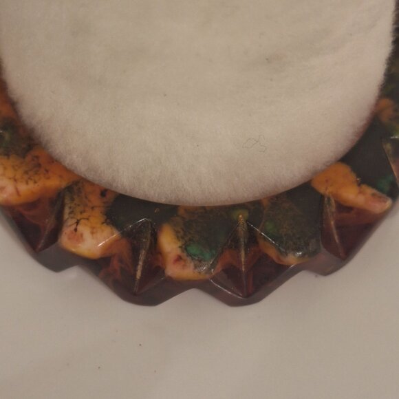 FABULOUS REAR 1930'S BAKELITE GEAR BANGLE BRACELET - Picture 8 of 15